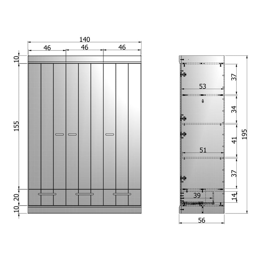 Armoire Connect 3 portes