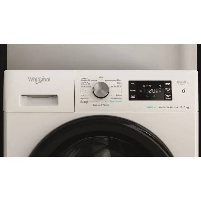 Lave-linge séchant Whirlpool 8 kg