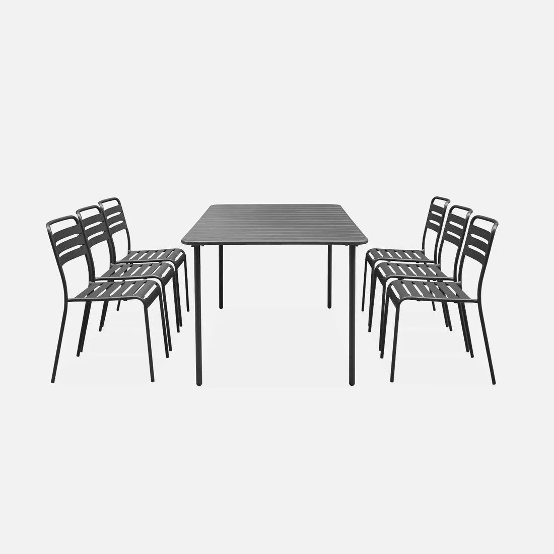 Table de jardin avec 6 chaises Luxembourg