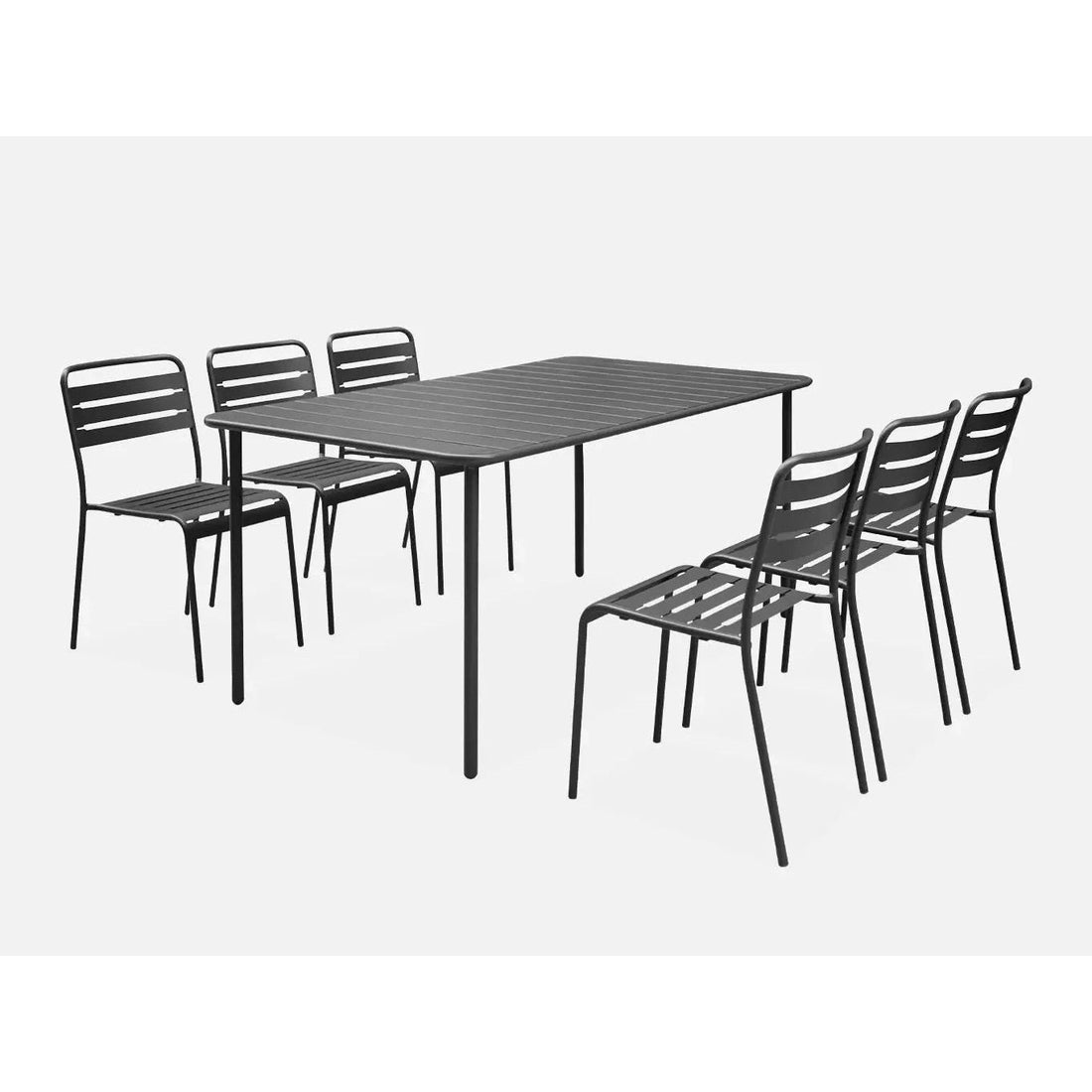 Table de jardin avec 6 chaises Luxembourg