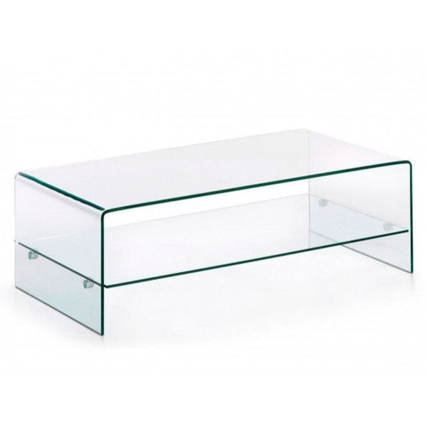 Table basse Burano en verre 110 x 55 cm