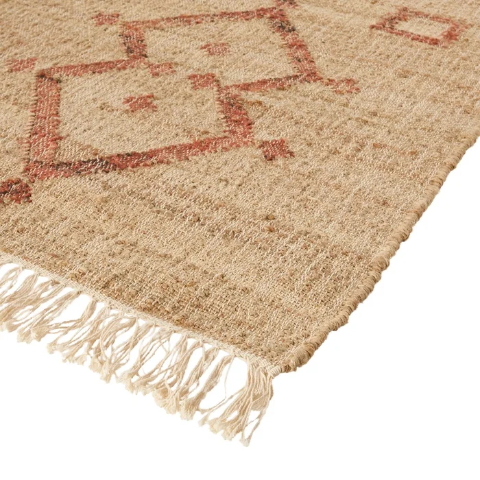 Tapis de couloir en jute