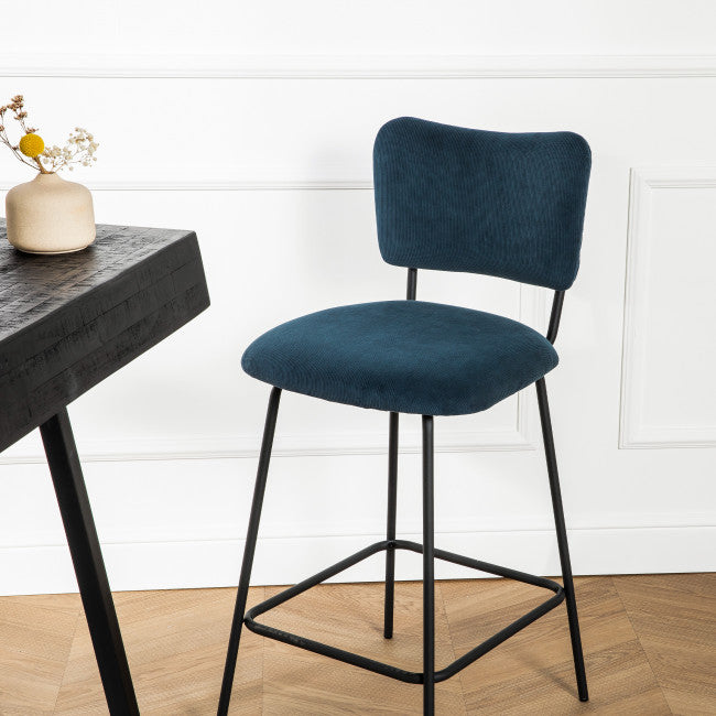 Tabouret Vander bleu